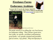 Tablet Screenshot of firedancefarms.net